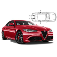 Sonnenschutz Blenden für Alfa Romeo Giulia 4 Türen 2015-2024