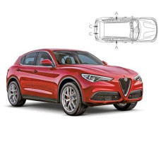 Sonnenschutz Blenden für Alfa Romeo Stelvio 2019-