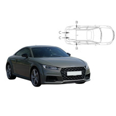 Sonnenschutz Blenden für Audi TT (Typ FV) Coupé 2014-2023 Sonnenschutz Blenden für Audi TT (Typ FV) Coupé 2014-2023