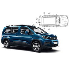 Sonnenschutz Blenden Set für Peugeot Rifter L2 2018- Sonnenschutz Blenden Set für Peugeot Rifter L2 2018-