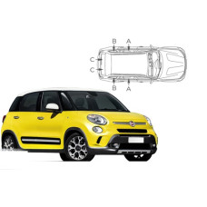 Sonnenschutz Blenden für Fiat 500L 5 Türen 2012-2022 Sonnenschutz Blenden für Fiat 500L 5 Türen 2012-2022