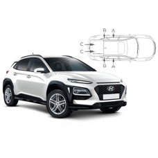 Sonnenschutz Blenden für Hyundai Kona 5 Türen 2017-2023 Sonnenschutz Blenden für Hyundai Kona 5 Türen 2017-2023