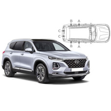 Sonnenschutz Blenden für Hyundai Santa Fe (Typ TM) 2018-2023 Sonnenschutz Blenden für Hyundai Santa Fe (Typ TM) 2018-2023