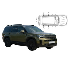 Sonnenschutz Blenden für Hyundai Santa Fe (Typ MX5) 2024- Sonnenschutz Blenden für Hyundai Santa Fe (Typ MX5) 2024-