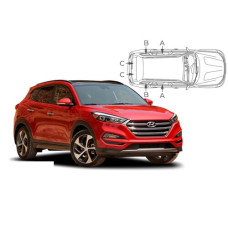 Sonnenschutz Blenden für Hyundai Tucson TL 5 Türen 2015-2018 Sonnenschutz Blenden für Hyundai Tucson TL 5 Türen 2015-2018