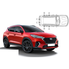 Sonnenschutz Blenden für Hyundai Tucson TL Facelift 2018-2021 Sonnenschutz Blenden für Hyundai Tucson TL Facelift 2018-2021