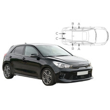 Sonnenschutz Blenden für Kia Rio YB 5 Türen 2016-2023 Sonnenschutz Blenden für Kia Rio YB 5 Türen 2016-2023