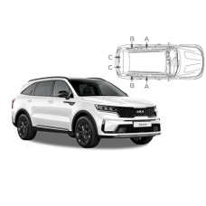 Sonnenschutz Blenden für Kia Sorento (MQ4) 5 Türen 2021- Sonnenschutz Blenden für Kia Sorento (MQ4) 5 Türen 2021-