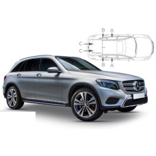Sonnenschutz Blenden für Mercedes-Benz GLC (X253) 5 Türen 2015-2022 Sonnenschutz Blenden für Mercedes-Benz GLC (X253) 5 Türen 2015-2022