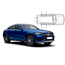 Sonnenschutz Blenden für Mercedes-Benz GLC Coupé (Typ C253) 2016-2023 Sonnenschutz Blenden für Mercedes-Benz GLC Coupé (Typ C253) 2016-2023