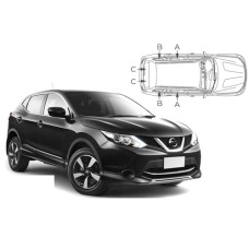 Sonnenschutz Blenden für Nissan Qashqai 5 Türen 2013-2018 (vor Facelift) Sonnenschutz Blenden für Nissan Qashqai 5 Türen 2013-2018 (vor Facelift)