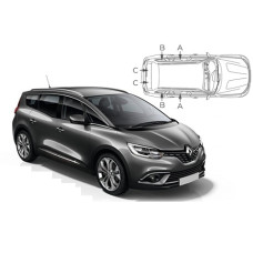 Sonnenschutz Blenden für Renault Grand Scenic 5 Türen 2016-2022