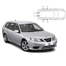 Sonnenschutz Blenden für Saab 9-3 Kombi 2005-2011