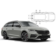 Sonnenschutz Blenden für Skoda Octavia IV (Typ NX) Kombi 2019- Sonnenschutz Blenden für Skoda Octavia IV (Typ NX) Kombi 2019-