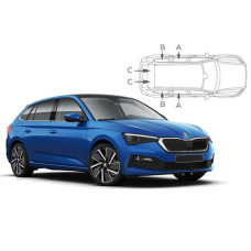 Sonnenschutz Blenden für Skoda Scala 5 Türen 2019- Sonnenschutz Blenden für Skoda Scala 5 Türen 2019-