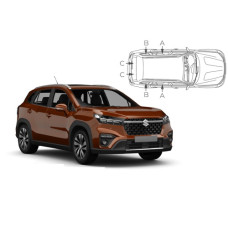 Sonnenschutz Blenden für Suzuki SX4 S-Cross 5 Türen 2022-