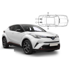 Sonnenschutz Blenden für Toyota C-HR 5 Türen 2017-2023