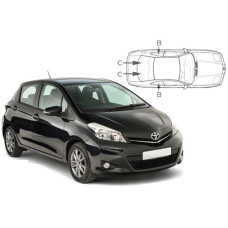 Sonnenschutz Blenden für Toyota Yaris 5 Türen 2011-2017 Sonnenschutz Blenden für Toyota Yaris 5 Türen 2011-2017