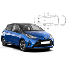 Sonnenschutz Blenden für Toyota Yaris (XP13) 5 Türen 2017-2019 Sonnenschutz Blenden für Toyota Yaris (XP13) 5 Türen 2017-2019