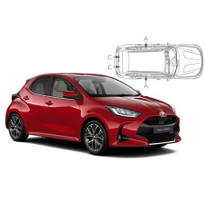 Sonnenschutz Blenden für Toyota Yaris (XP21) 5 Türen 2020- Sonnenschutz Blenden für Toyota Yaris (XP21) 5 Türen 2020-