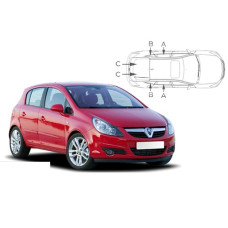 Sonnenschutz Blenden für Opel Corsa D 5 Türen 2006-2014 Sonnenschutz Blenden für Opel Corsa D 5 Türen 2006-2014