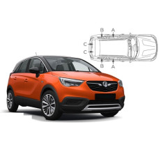 Sonnenschutz Blenden für Opel Crossland X 2017-2024 Sonnenschutz Blenden für Opel Crossland X 2017-2024