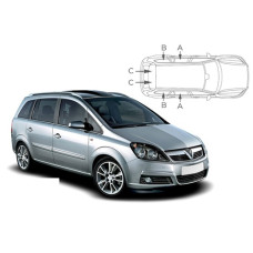 Sonnenschutz Blenden für Opel Zafira B 5 Türen 2005-2012 Sonnenschutz Blenden für Opel Zafira B 5 Türen 2005-2012