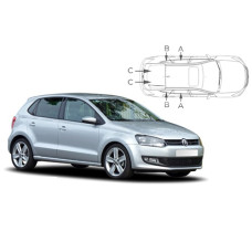 Sonnenschutz Blenden für Volkswagen Polo (Typ 6R/6C) 5 Türen 2009-2017 Sonnenschutz Blenden für Volkswagen Polo (Typ 6R/6C) 5 Türen 2009-2017