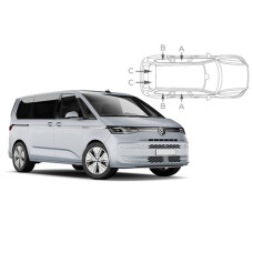 Sonnenschutz Blenden für Volkswagen T7 Transporter & Multivan Life Radstand Lang 2022- Sonnenschutz Blenden für Volkswagen T7 Transporter & Multivan Life Radstand Lang 2022-