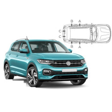 Sonnenschutz Blenden für Volkswagen T-Cross (Typ C1) 5 Türen 2018- Sonnenschutz Blenden für Volkswagen T-Cross (Typ C1) 5 Türen 2018-