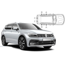 Sonnenschutz Blenden für Volkswagen Tiguan II Allspace 2016-2024 Sonnenschutz Blenden für Volkswagen Tiguan II Allspace 2016-2024